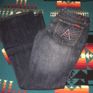 7 for all Mankind Dark Wash Jeans Like New Size 27